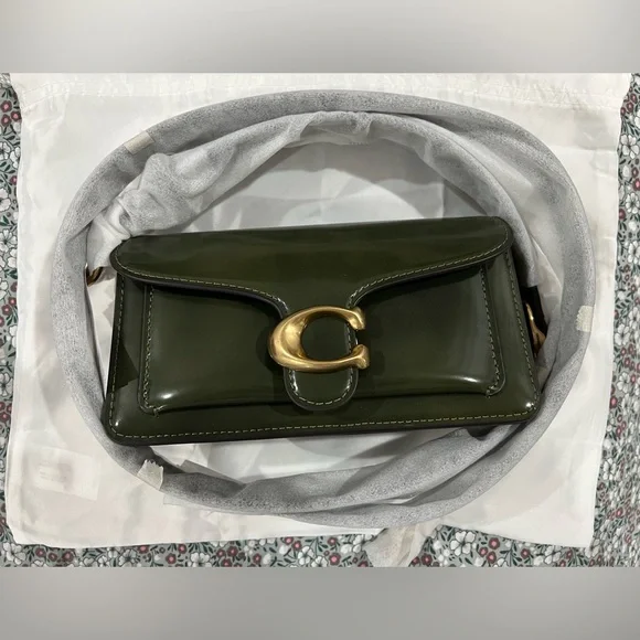 New! MINT CONDITION COACH Tabby Shoulder Bag 20 Spazzolato leather - Picture 2 of 12